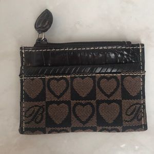 Brighton Heart Credit Card / Coin Case - Brown